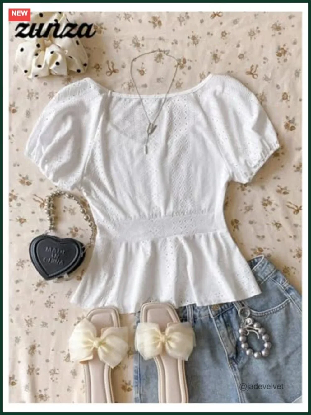 Girls Babydoll Top Short Sleeve Crew Neck Button Tee Peplum